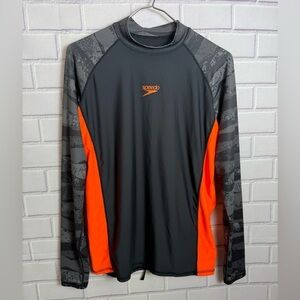 Speedo Men's Rash Guard swimwear/size L(tag180/100)